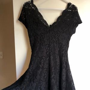 Black lace dress size medium
